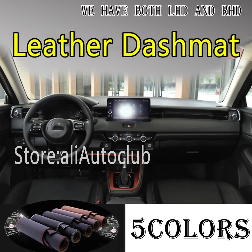 

PU Leather Dashmat Dashboard Cover Suede Pad Protect Dash Mat Car Accessories for Honda HR-V HRV Vezel RV 2022 2023 2024 2025