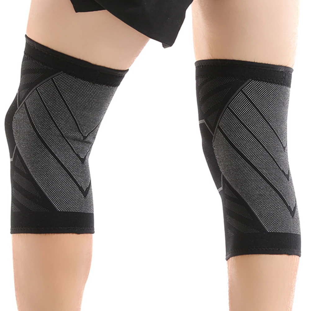 

2pcs Sport Knee Support Braces Lightweight Elastic Breathable Washable For Running Basketball Weightlifting Exerciseknee Sleeve