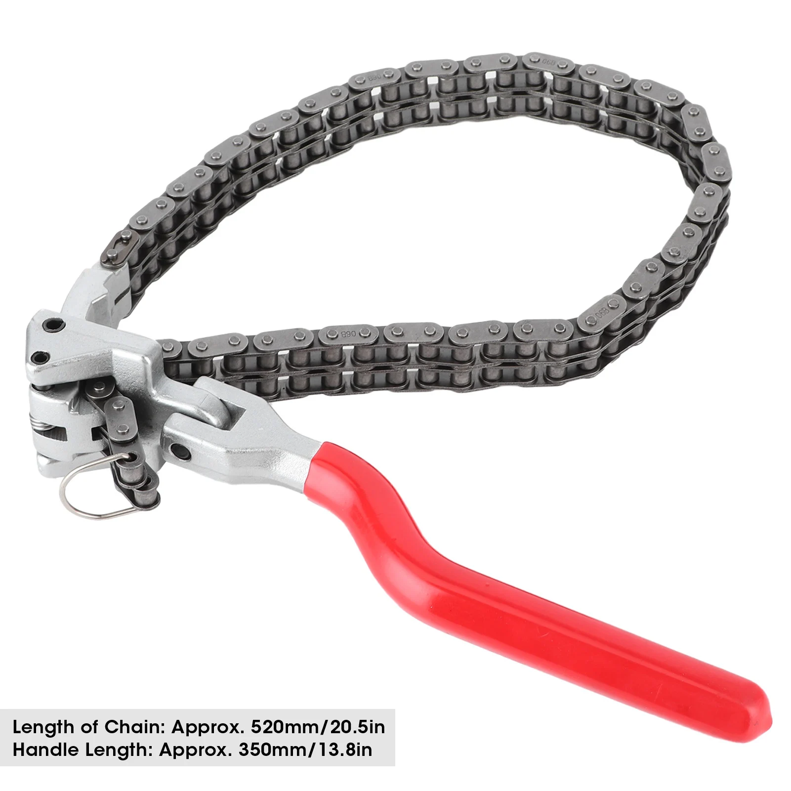 Llave para filtro de aceite, llave para filtro de aceite, tipo cadena, llave para filtro de aceite, mango largo de 13,8 pulgadas, herramienta ergonómica de reparación de automóviles