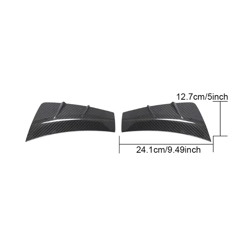 Carbon Fiber Front Bumper Side air Intake Vent for Mercedes-Benz C-Class A205 C205 W205 C43 AMG 2D 4D 2019-2020