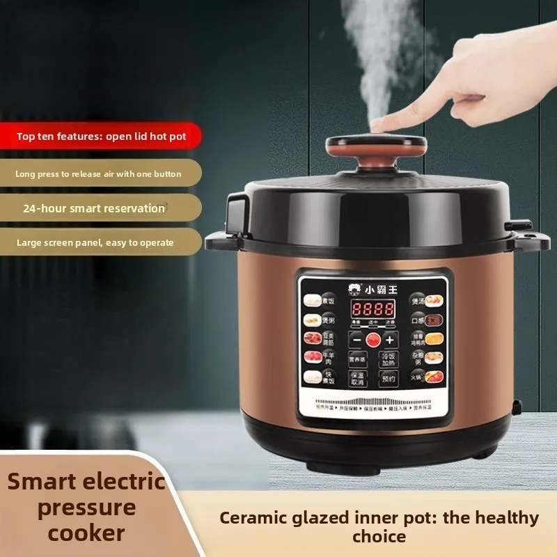 

Electric Pressure Cooker Ceramic Glaze Nonstick Pot Rice Steamer Preset Timer Home Instant Pot Pressure Cooker Electric Cooker