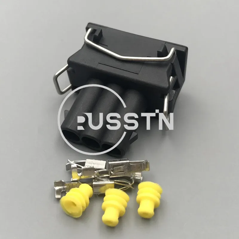 1 Set 3 Pin Automotive Coil Connector Car Wire Cable Plug AC Assembly For VW Audi 357972753 357 972 753