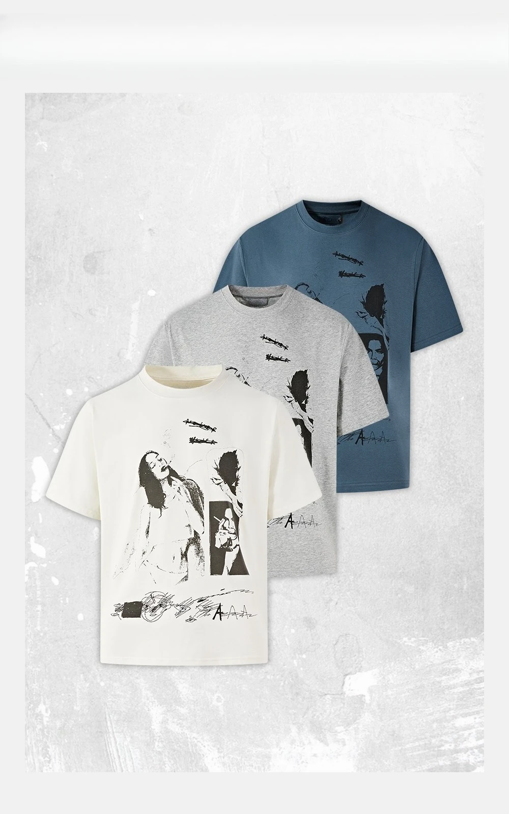 

Solona портрет граффити из чистого хлопка мужская модная модная брендовая свободная спортивная футболка большого размера с короткими рукавами чистая