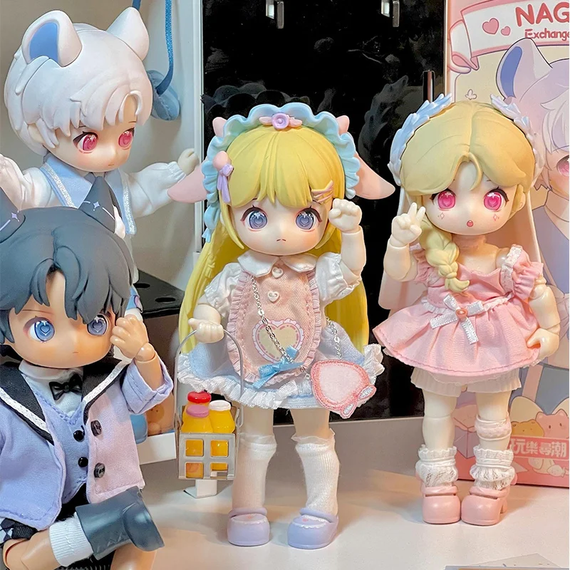 Nagi Little Animal Generation 2 Exchange Student Series Blind Box Action Figure 12cm Doll Girls Gift Gk Action Figure Cute Toy