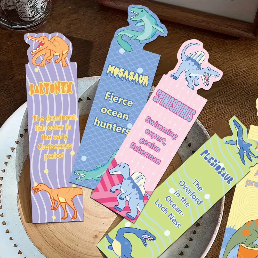 

30pcs Irregular Cartoon Dragon Bookmarks Reading Pages Books Annotated Students Stationary Supplies DIY Aesthetic Bookmark