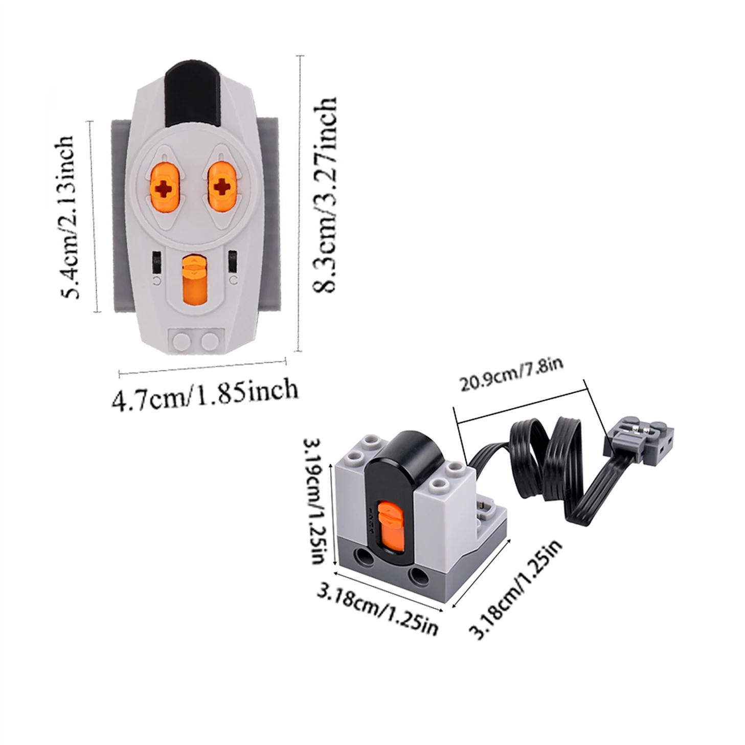 Pièces techniques MOC, moteur M, boîtier de batterie Servo PF IR, vitesse, récepteur de télécommande, blocs de construction, jouet, 6 pièces