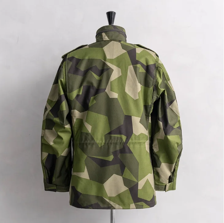Swedish Military Version M90 Three Defense Geometric Camouflage US M65 Field Jacket