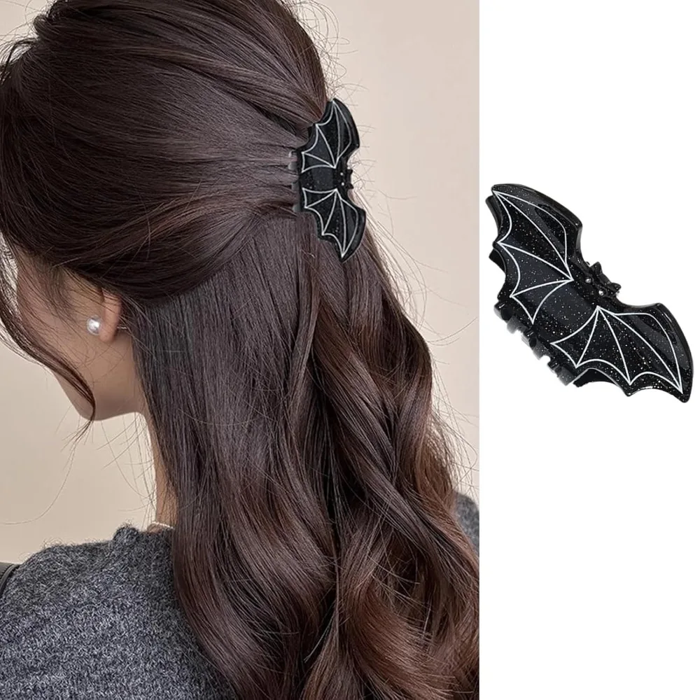 

Заколки для волос «летучая мышь», заколки для волос на Хэллоуин, милые аксессуары для волос, нескользящая заколка для волос, черные заколки для волос «летучая мышь», сильная фиксация