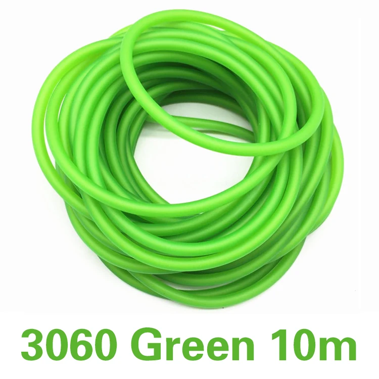 Tubo de látex verde anticongelante para tirachinas, accesorios de tiro de catapulta potente para exteriores, 10m, 1632/1636/1745/2050/3060