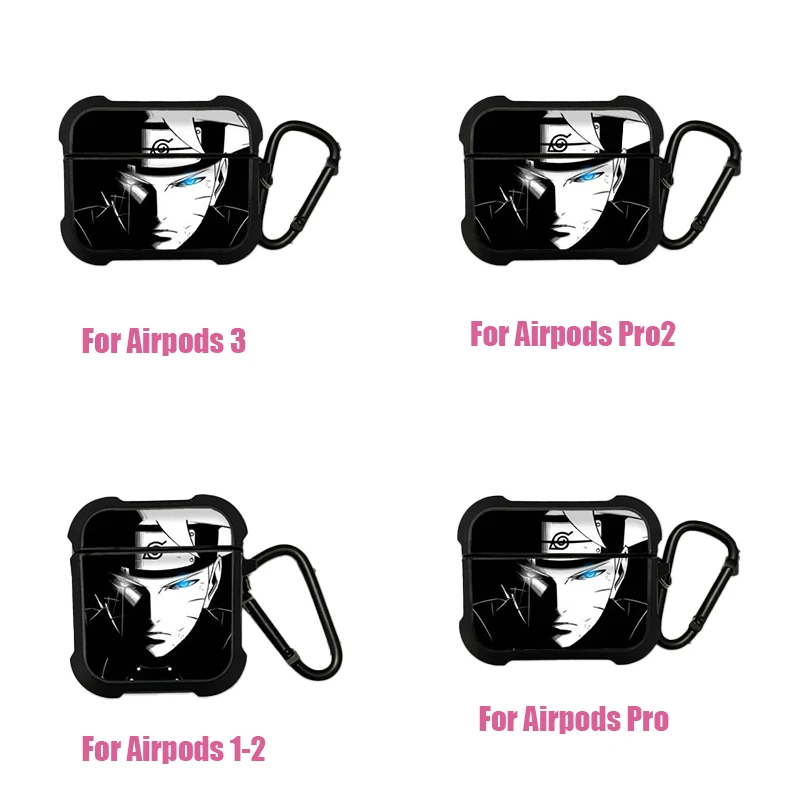 Anime Naruto Mehrere Charaktere Kopfhörerhülle für AirPods 1 2 3 Pro Stoßfeste Schutzhülle Cartoon Headset-Shell Geschenk für Fans – Detail 8