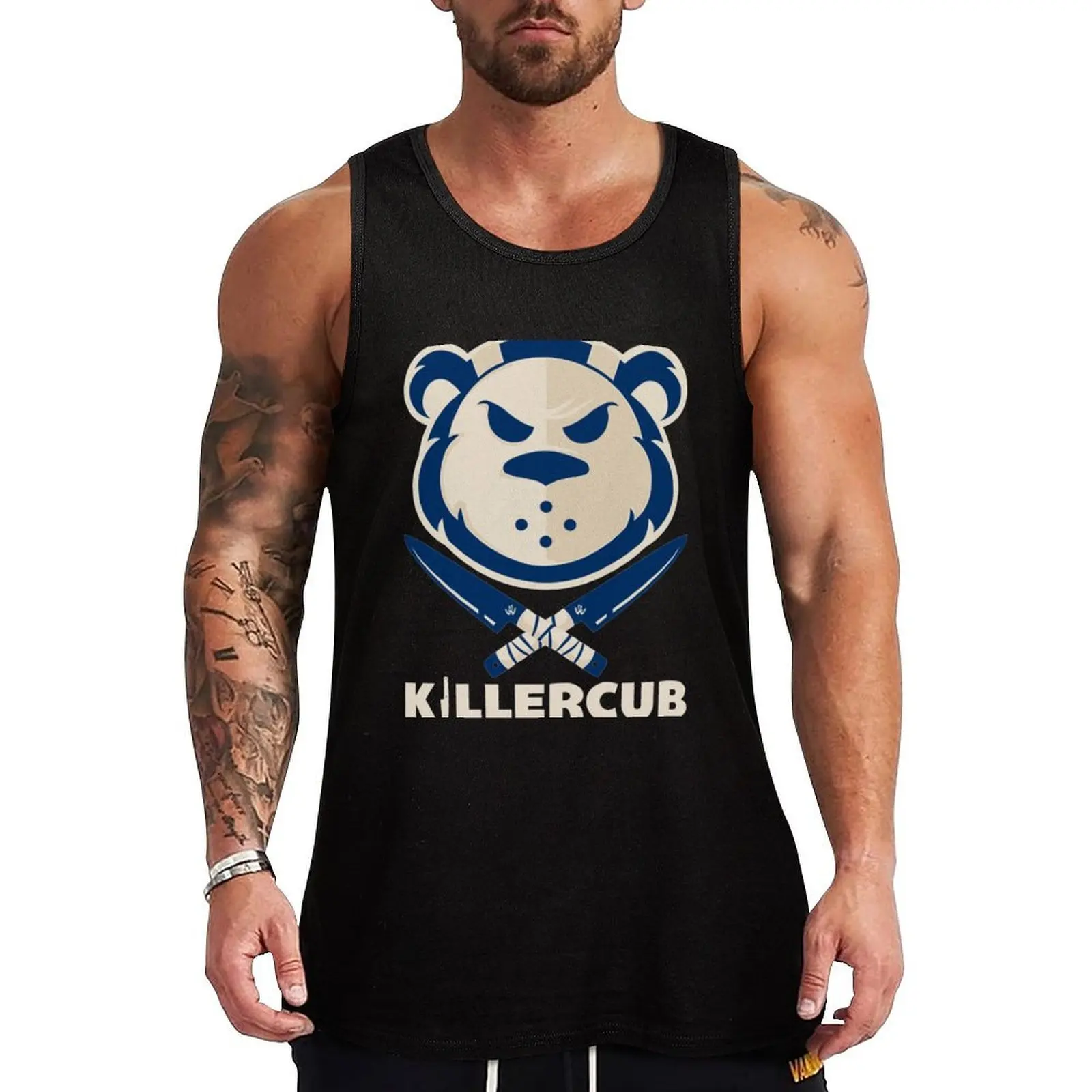 

KILLERCUB Cub Swanson Tank Top Industrial Work Tank Top Durable Sleeveless Top