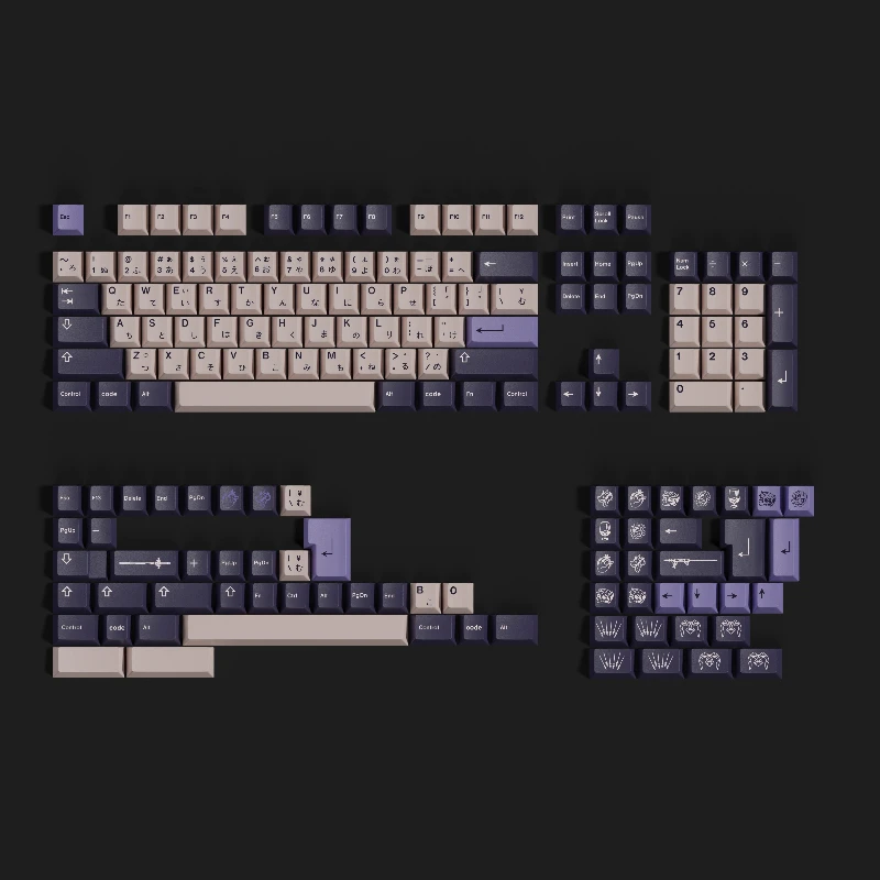 GMK Dragon Witch Themed Keycaps Set PBT Sublimation OEM Profile Keycaps for Mechanical Keyboard Custom Keyboard Caps Replica