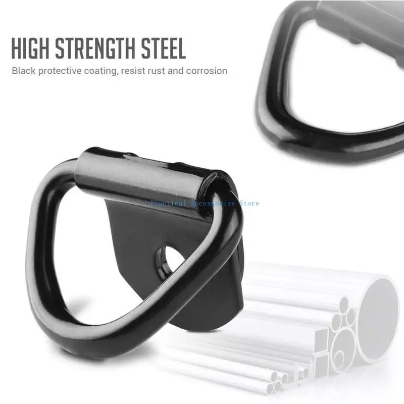 

U75E 20Pcs Heavy Duty Truck Tie Down Anchors Rings Cargo Bolt on D-Shaped Ring Buckle