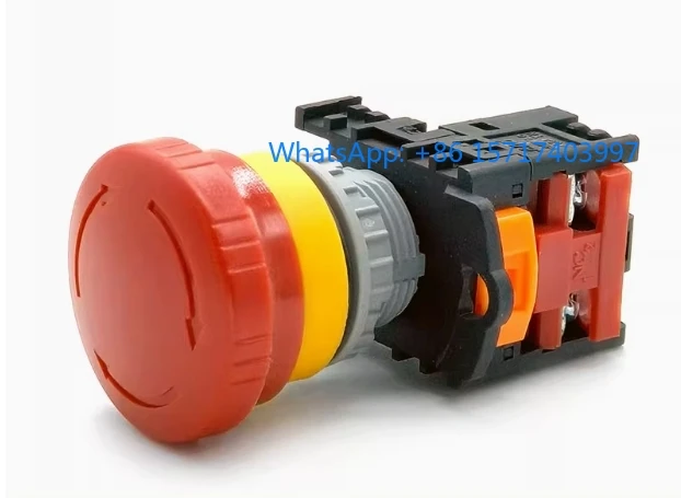 10 قطعة حلاقة على شكل فطر Tn2bkr-1 B2B زر إيقاف الطوارئ التبديل الذاتي قفل TN3IKR-2B المقبض 22 مللي متر #1