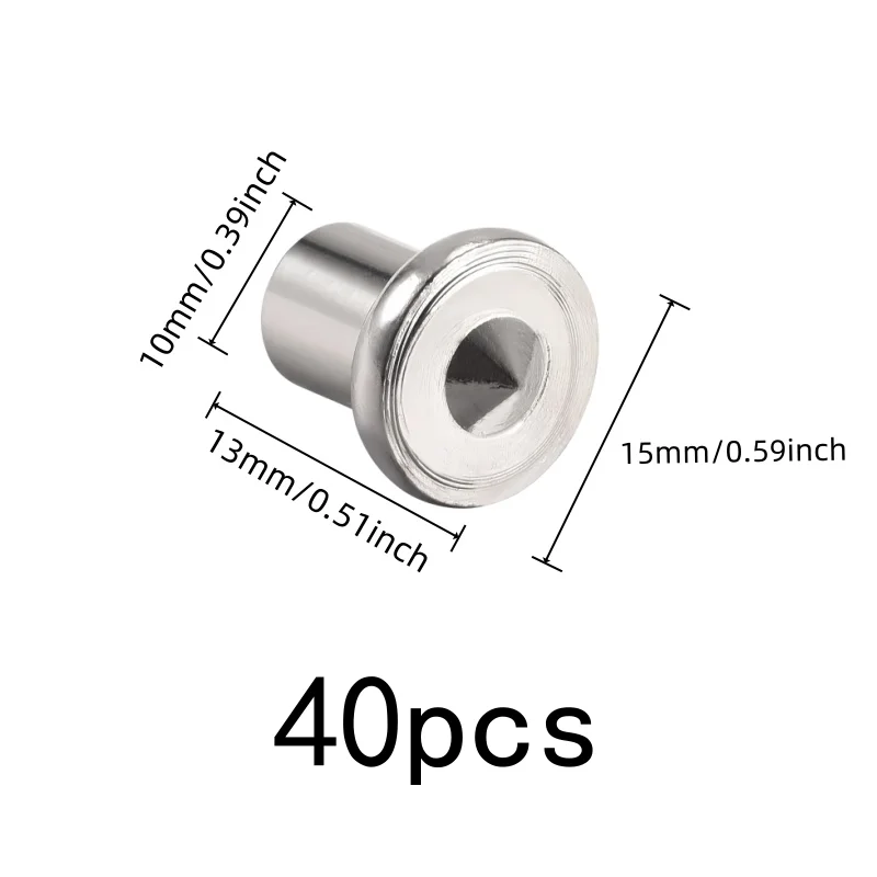 10mm Precision Drill Guides 40 pcs, Compact Portable, Precision Center Point, for DIY Wood Joinery, Multipurpose