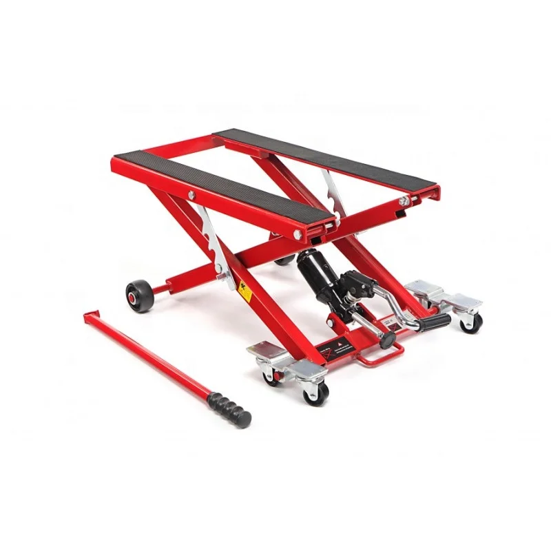 Elevador de motocicleta de 500KG y 1100LB, reparación neumática de acero, mesa de elevación de aire, tijera hidráulica OEM, elevadores de coche