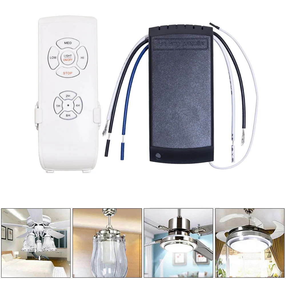 Lüfterlichter, Handset-Licht, Fernbedienung, 136 x 50 x 18 mm, Terminfunktion, PC, weiß und schwarz, Windgeschwindigkeitseinstellung, präzise