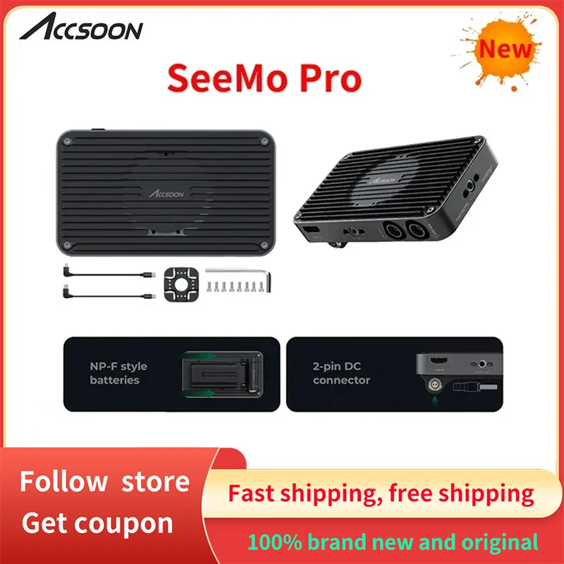 

Accsoon SeeMo Pro SDI и HDMI-адаптер USB C 1080P HD для монитора, камеры, беспроводной передачи IPhone, IPad, компьютера