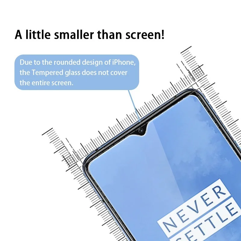 3PCS Tempered Glass for Oneplus 8T 7T 6T 5T 3T Screen Protector for Oneplus 7 6 5 3 Nord N10 5G N100 Glass