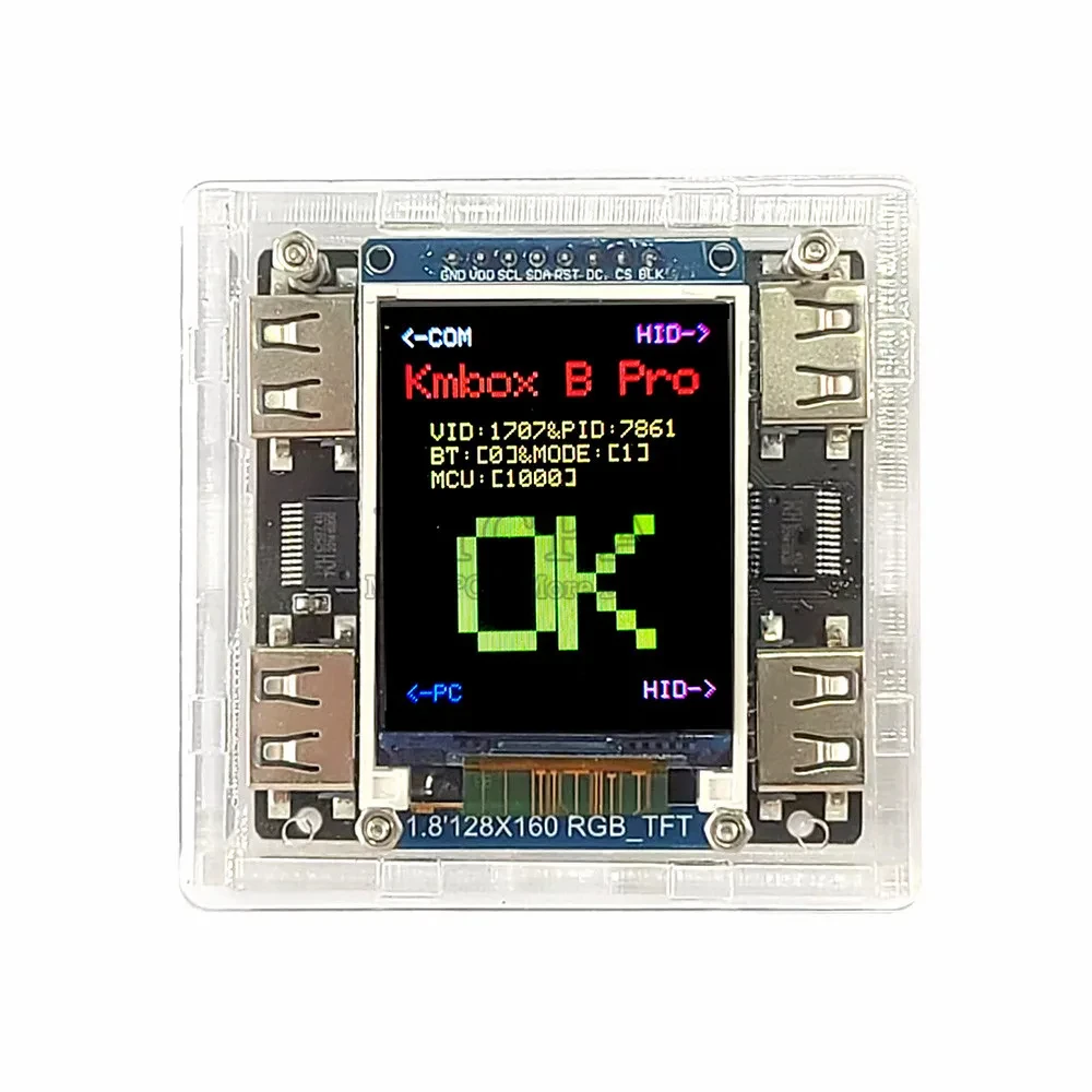 B B+ Bpro Expansion Converter Physical Peripheral USB for Kmbox AB Board with LCD Display Suitable for Python Develop