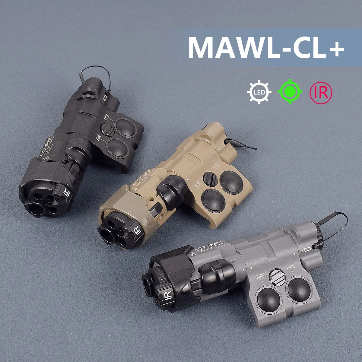 

MAWL C1 Прицел ночного видения Оптический монокуляр Зеленый лазер Белый светодиодный свет Оружие Scout AR15 HK416 Смещенная направляющая Пикатинни