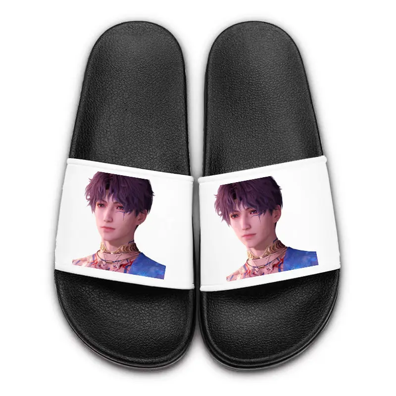 남녀공용 러브 앤 딥 스페이스 자비에 영화 및 텔레비전 주변 만화 슬리퍼, 높은 외모 샌들, 집에서 신상