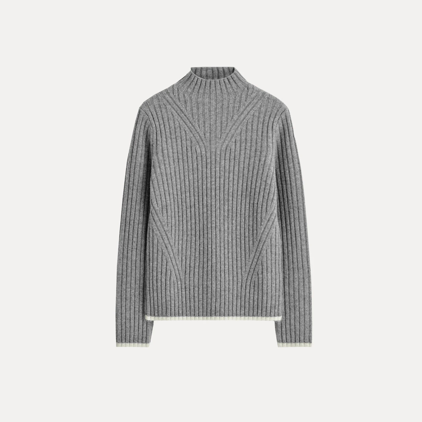 سترة نسائية محبوكة لخريف 2025 جديدة ذات ياقة مدخنة مضلعة قابلة للتنعيم بقصة ضيقة وتصميم مخطط طويل Sve Z