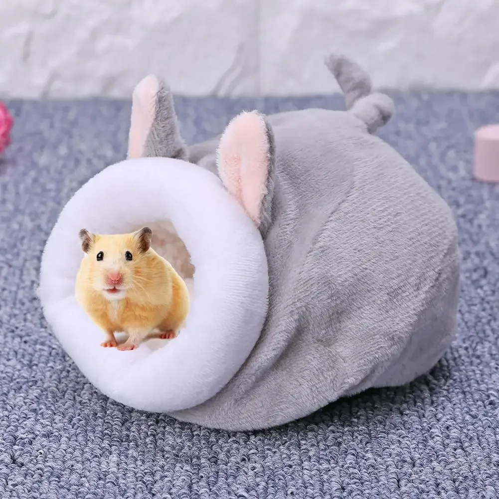 Pet Cage for Hamster Accessories Pet Bed Mouse Cotton House Small Animal Nest Winter Warm For Rodent/Guinea Pig/Rat/Hedgehog Mat