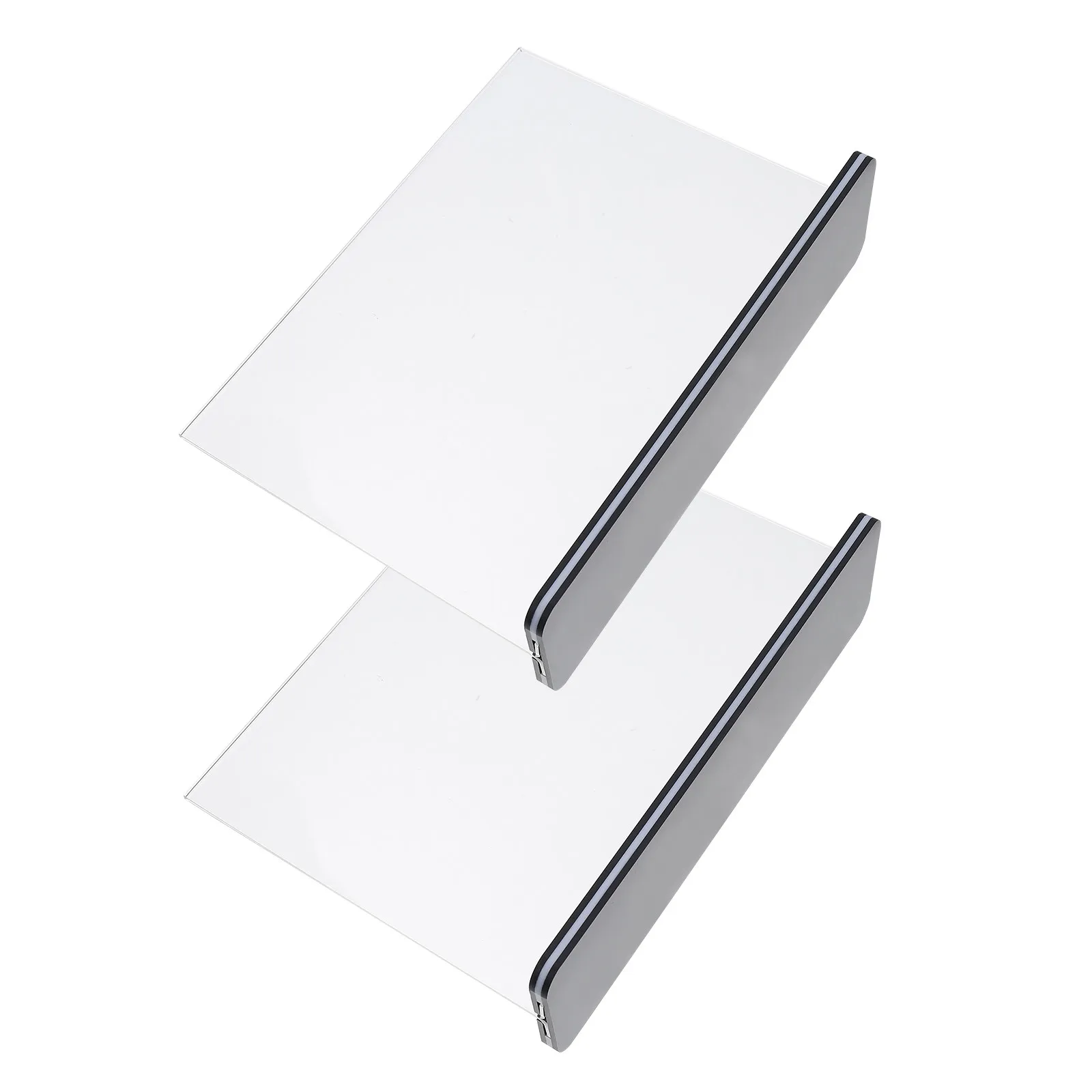 

2Pcs Premium Acrylic T-Shaped Table Sign Holders for Price Tags Menu Cards Name Displays Retail Supermarket Exhibition