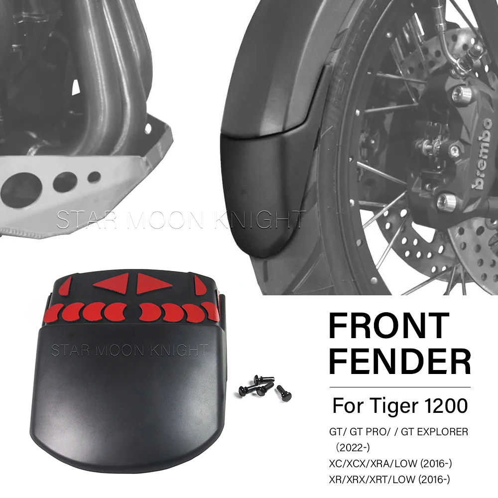 For Tiger 1200 GT Tiger 1200GT Explorer Tiger1200 Tiger 1200 XR XCMotorcycle Front Fender  Fender Extension Hugger Mudguard