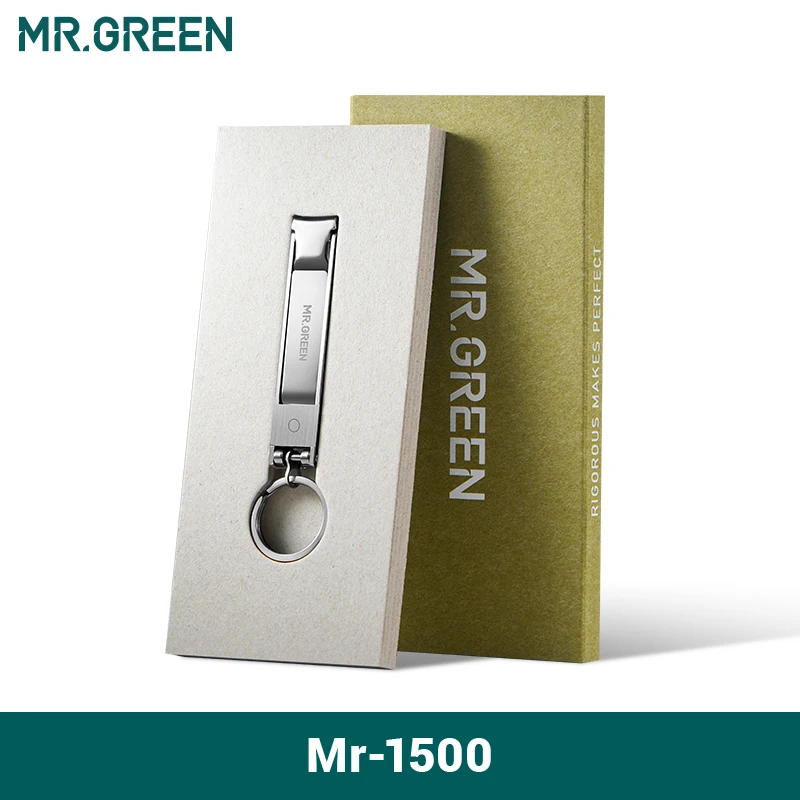 MR.GREEN Ultradunne Nagelknipper Opvouwbare Draagbare Reizen Vingernagel Nagelschaartje Cutter Rvs Manicure Gereedschap