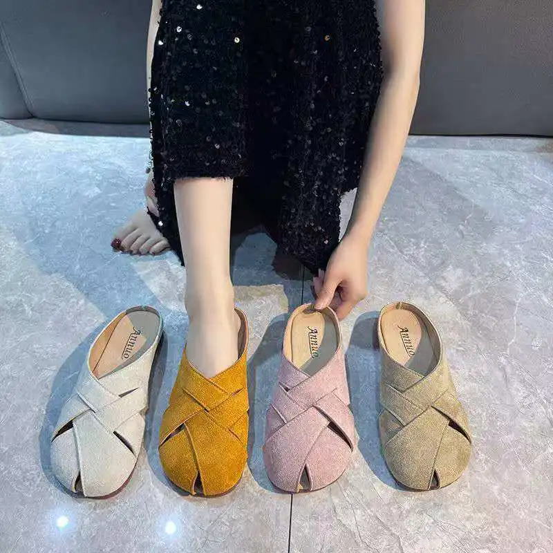 

2026 Summer soft-soled versatile front-opening flip-flops outdoor comfortable and lightweight stylish and versatile flat sandals