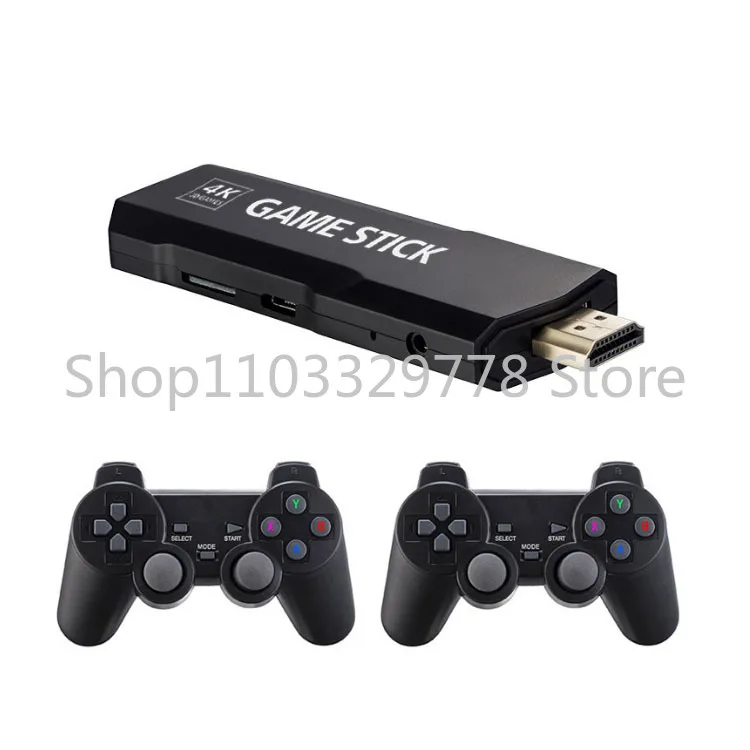 Game Console HD 4K Video 35000 Game TV Dongle Dual Wireless Control Gd10 64G Game Paddle PSP/PS1/Mame/FC