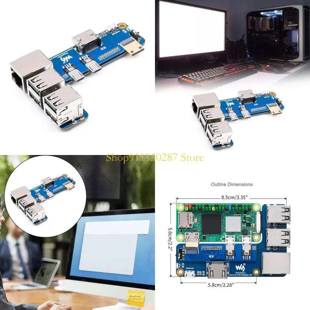 J1HC Forpizero إلى لوحة محول PI3B ، محاكاة 3B/3B+ Design WithRaspberry Alternative for Raspberrypi 3 Model B