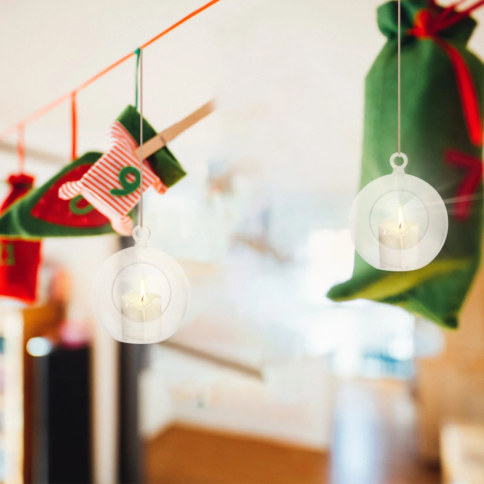 

8pcs Transparent Fillable Plastic Ornament Balls Christmas Party Hanging Craft Clear Bubbles Empty Ball Decorations Diy Holiday