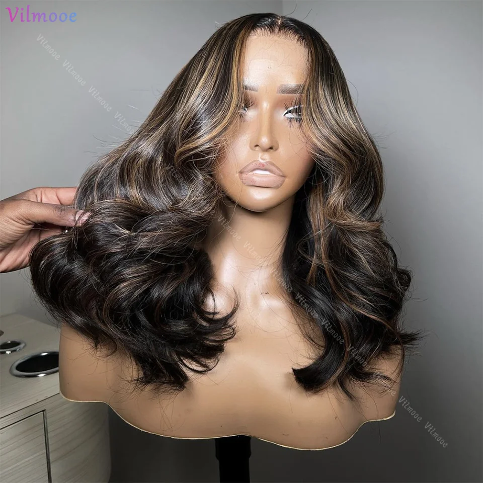 

Highlight Color Bob Wave 13x4 Silk Top Lace Front Wigs With Pre Plucked Hairline Brazilian Remy 5x5 Human Hair Wigs For Women