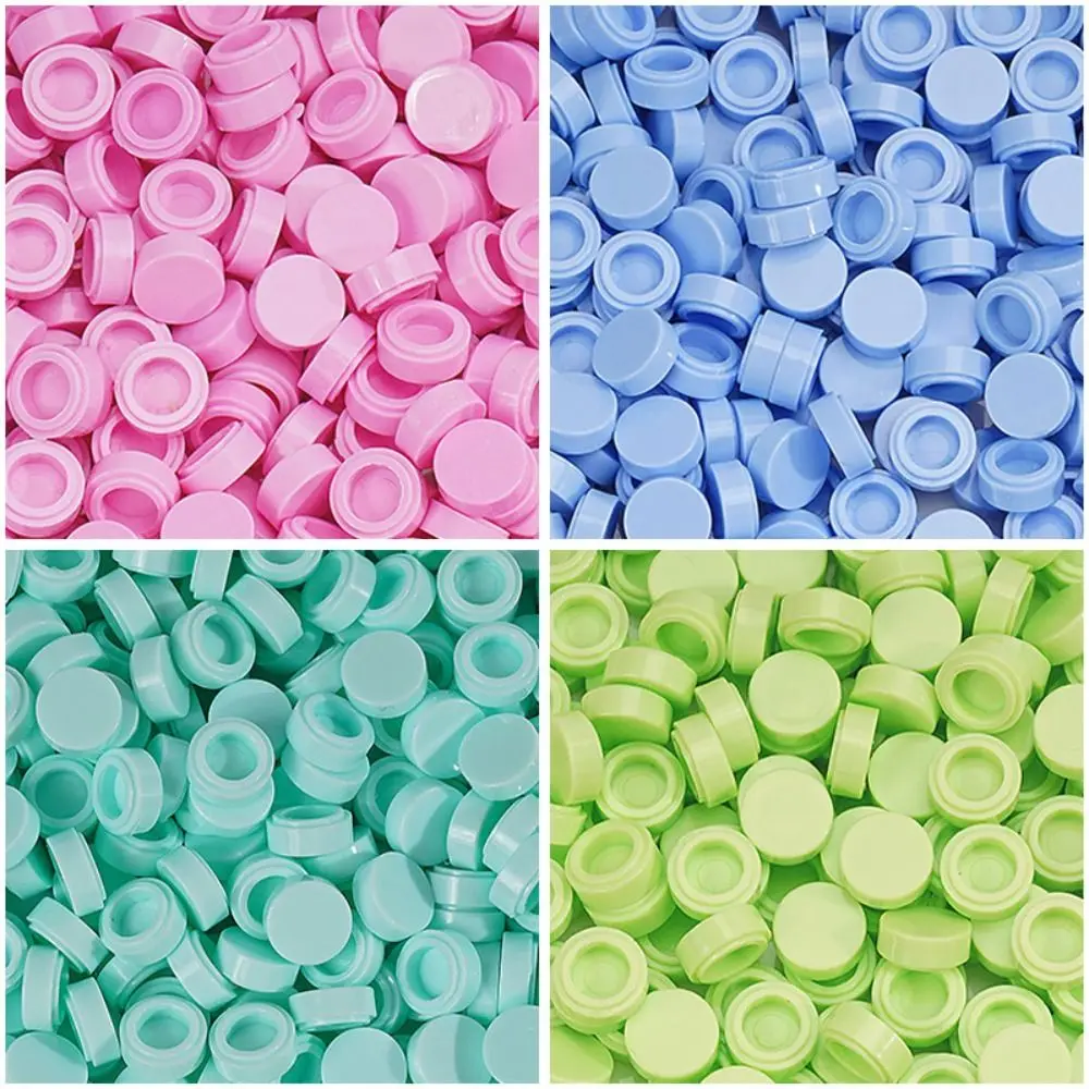 Smooth Surface Granules Beads Filler Hollow Back Round Shape Craft Filler Pellets Multicolor Craft Filler Inserts