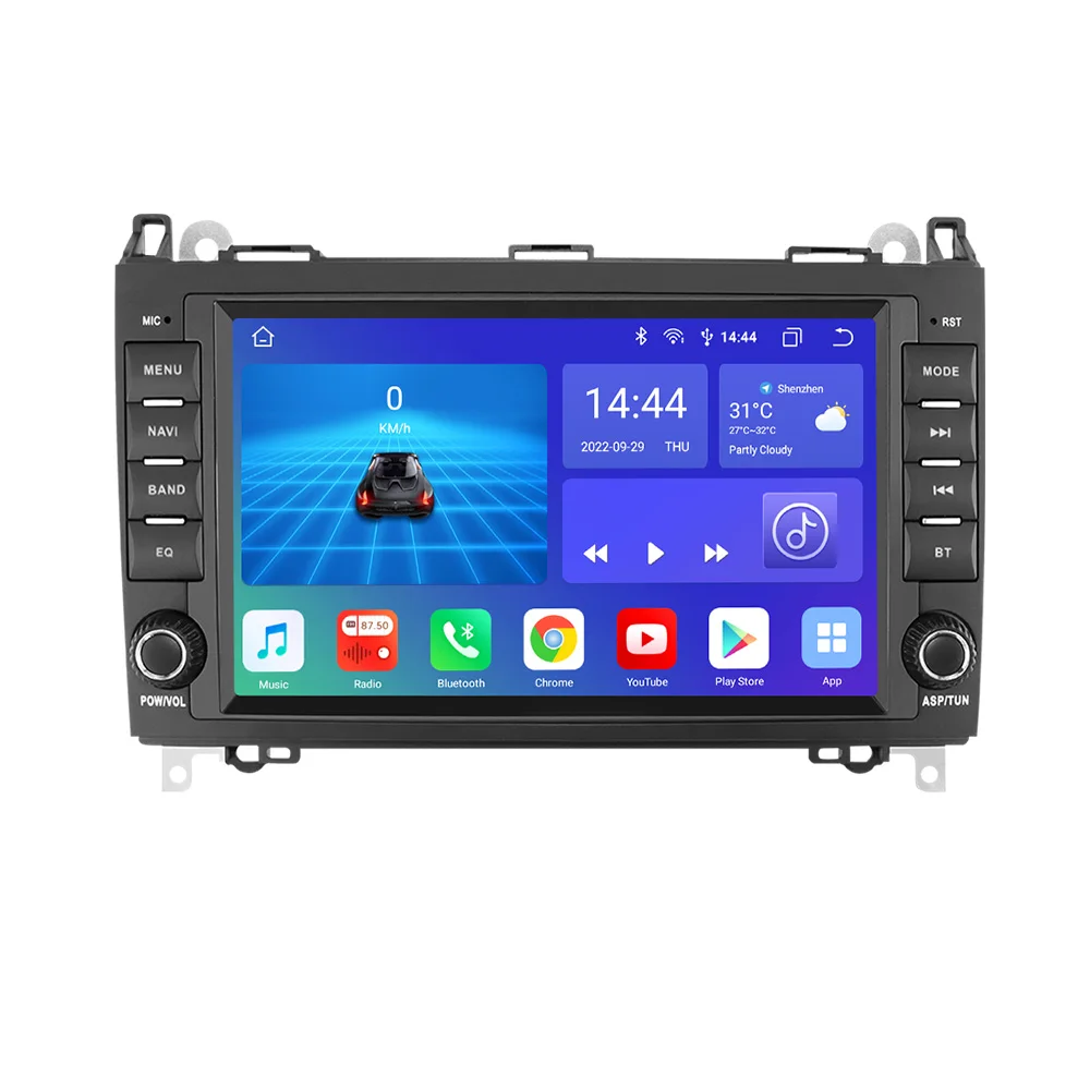 Hizpo 8 "CarPlay Android Auto Autoradio Voor Mercedes Benz AB Klasse B200 W169 W245 W906 Sprinter W639 Vito Viano 4G 2Din GPS 7862 - afbeelding 2