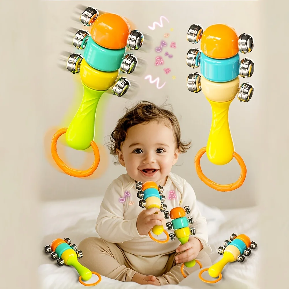 어린이를 위한 수동 벨 게임 세트, ABS 소재로 제작, 인지 및 청각 능력 향상을 위해 설계됨
