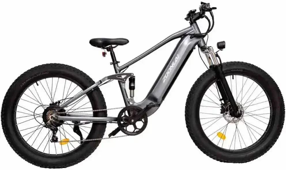 

-For 26 Inch Fat Tire Front And Rear Shock Absorption Dual Disc Brake Electric Bicycle 48V Assisted Mountain Bike