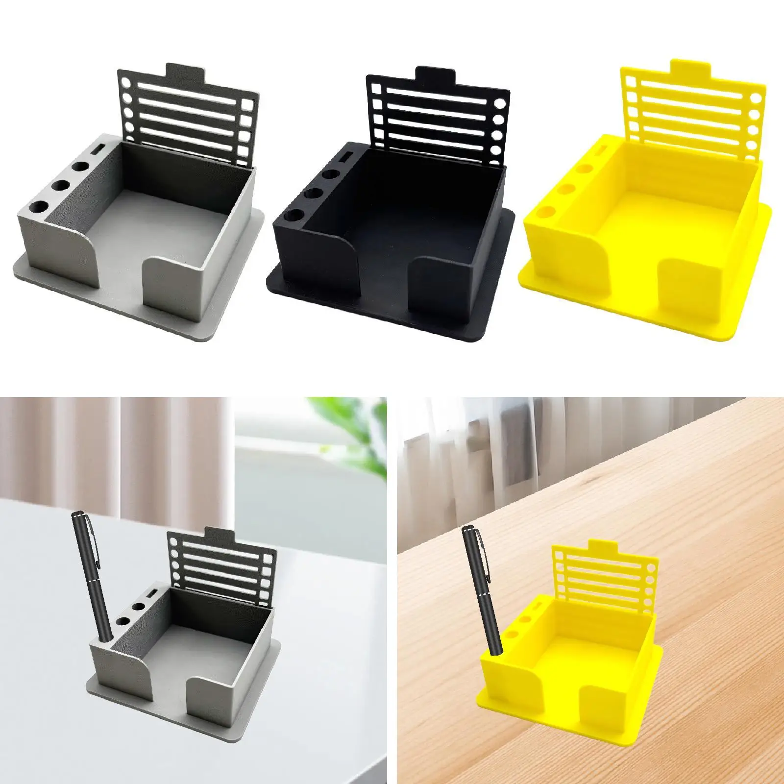 Sticky Note Holder Compact Note Pad Holder Reusable Memo Pad Organizer Sticky Note Stencil for Home Office Supplies Workers Desk