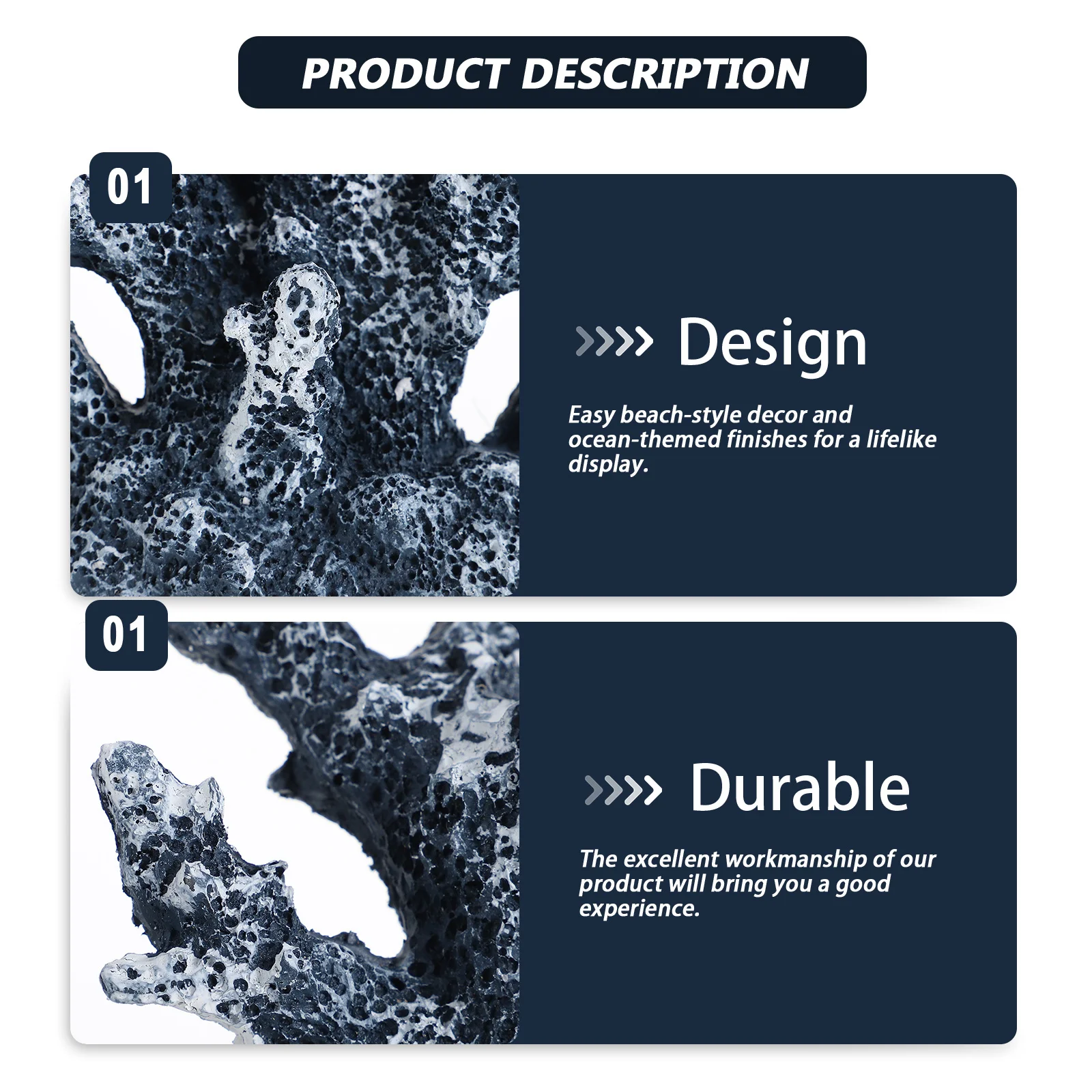 

Artificial Coral Plant Resin Simulation Natural Fish Tank Decoration Aquarium Landscape Coral Ornament Lifelike Aquarium Decor