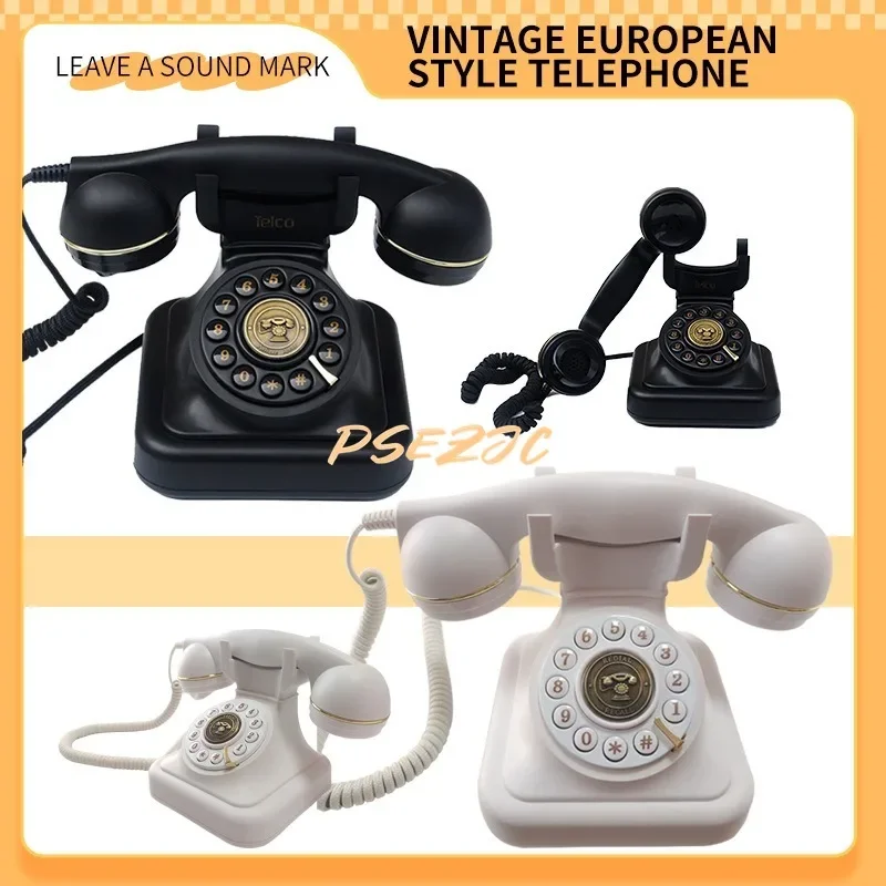 Household Retro Insert Line Fixed City Telephone Office Hotel Portable  Decoration Tool