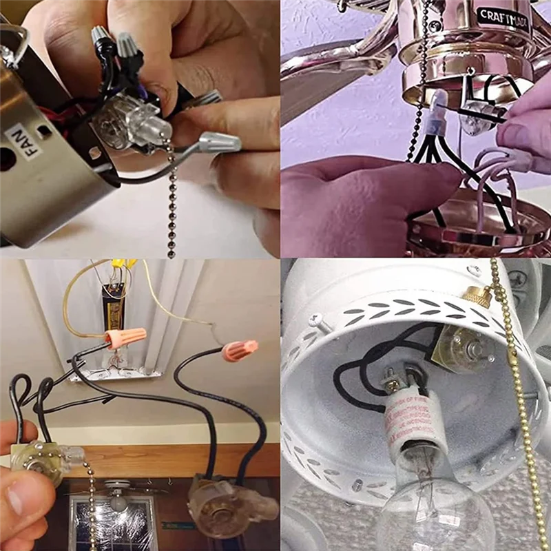 천장 선풍기 조명 스위치, 징 이어 ZE-109, 2 와이어 조명 스위치, 당김 코드 포함, 팬 램프, 2 개 청동