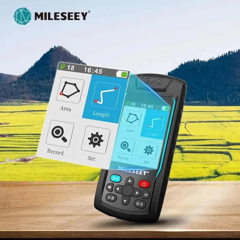 

MILESEEY Handheld GPS Navigation Rural Area Meter GPS Land Meter Measur Instrument MC8066C, Support Airborne or Walk Measure