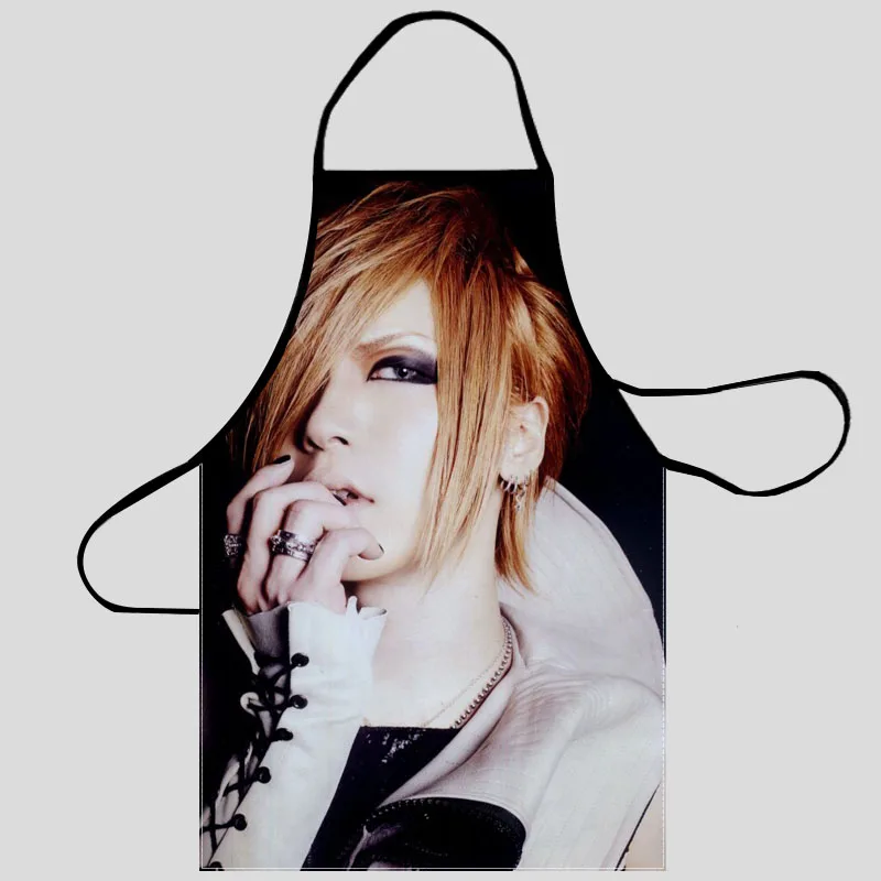 The Gazette Uruha نمط أكسفورد النسيج المئزر للرجال النساء المرايل المنزل الطبخ الخبز تنظيف مآزر اكسسوارات المطبخ