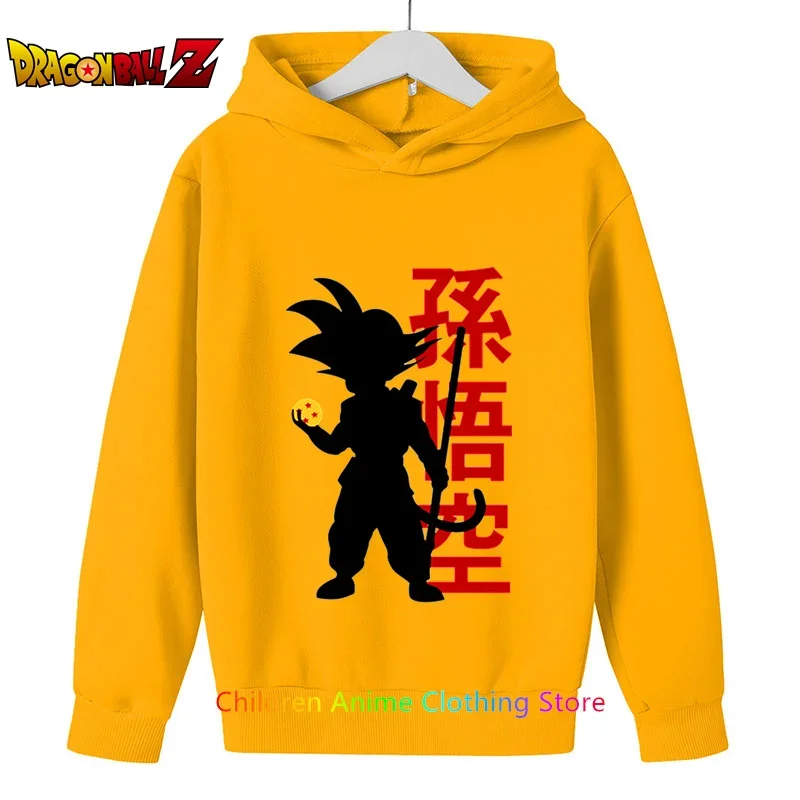 Anime Goku Hoodie Kids Dragon Ball z Sweatshirts Baby Boys Clothes Autumn Children\'s Hooded Girls Clothing Vegeta sweater