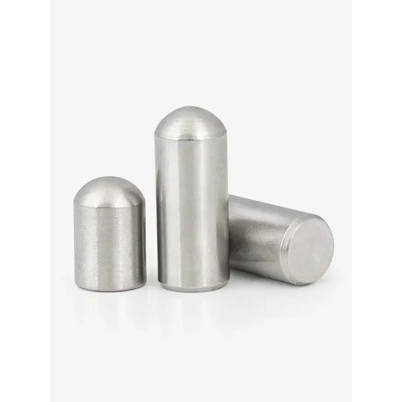 Micro 0.8-0.9mm 304 SS Solid Cylindrical Pin / Ball Head Needle Roller Thimble for Precision Positioning (3-10mm Length)