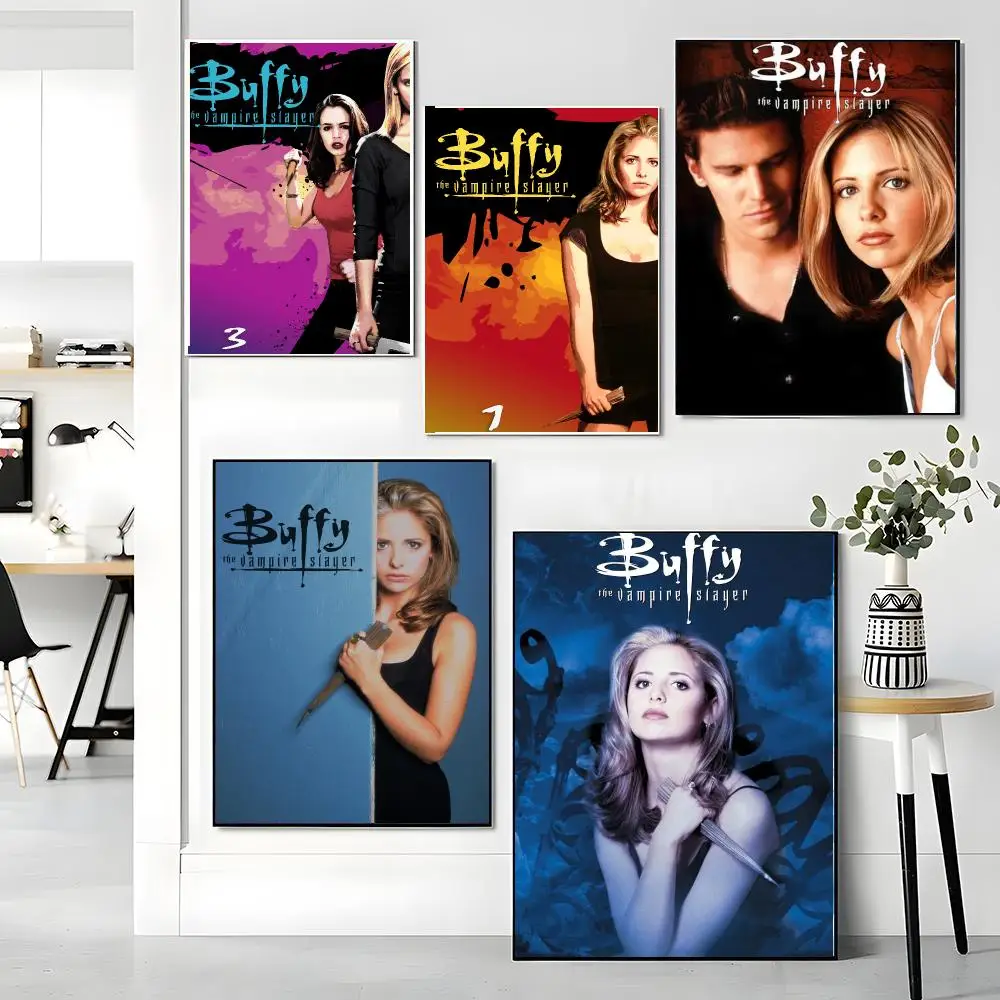 tv series B-Buffy the Vampire Slayer-R Painting Calligraphy Artwork for Living Room Bedroom Office Home Decor