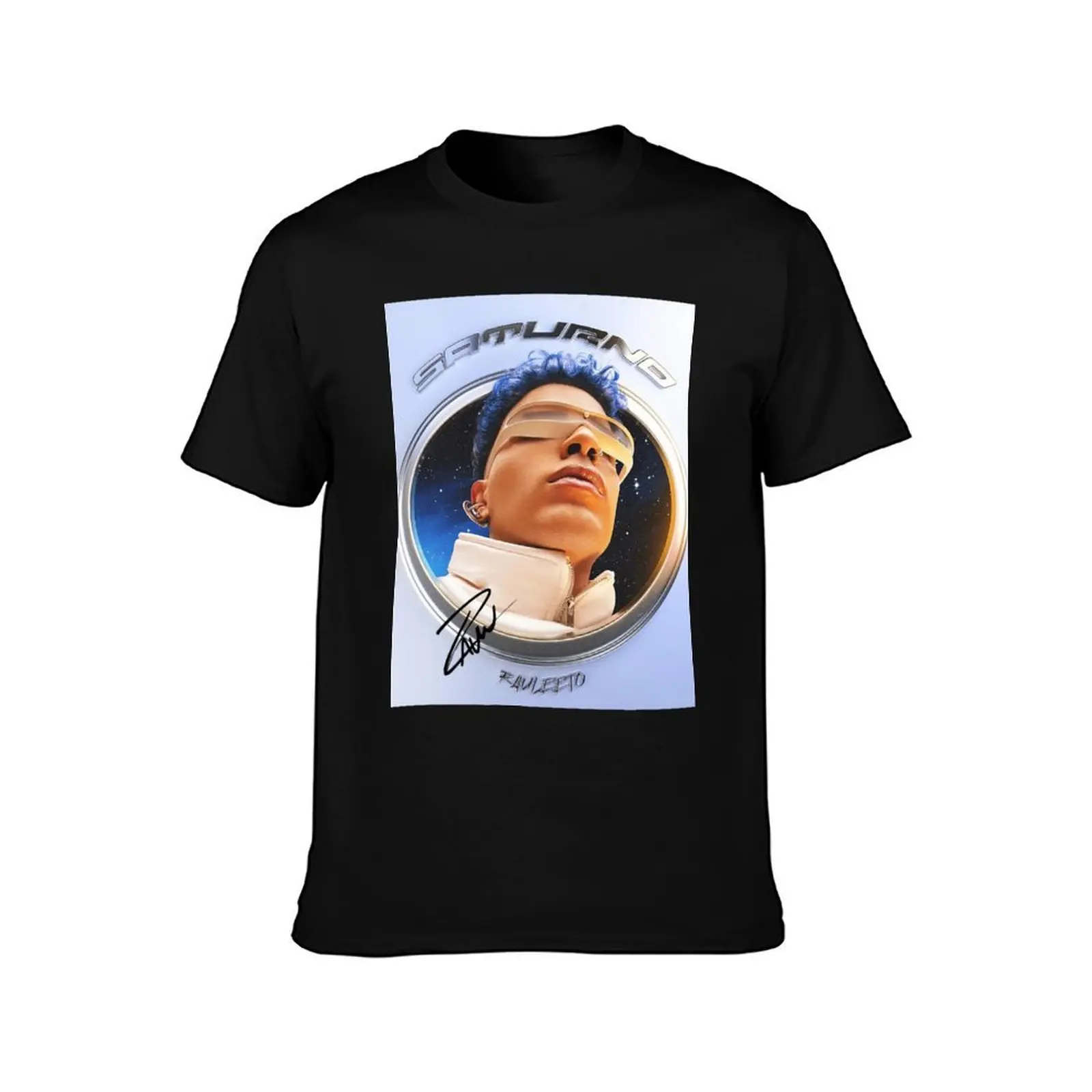 Alejandro Saturno 2023 with Signature T-Shirt, Summer Casual Cotton Tee, Oversized Streetwear Tops, Vintage Graphic Print